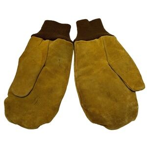 Vintage XL Winter Gloves Men's Work Fur Lined
